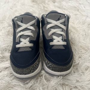 Toddler Jordan Retro 3. Size 10c. Midnight Navy/White